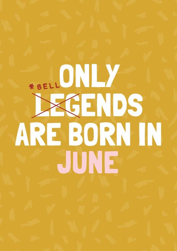 Funny June Birthday Card - Bellend created by AbiGoLucky