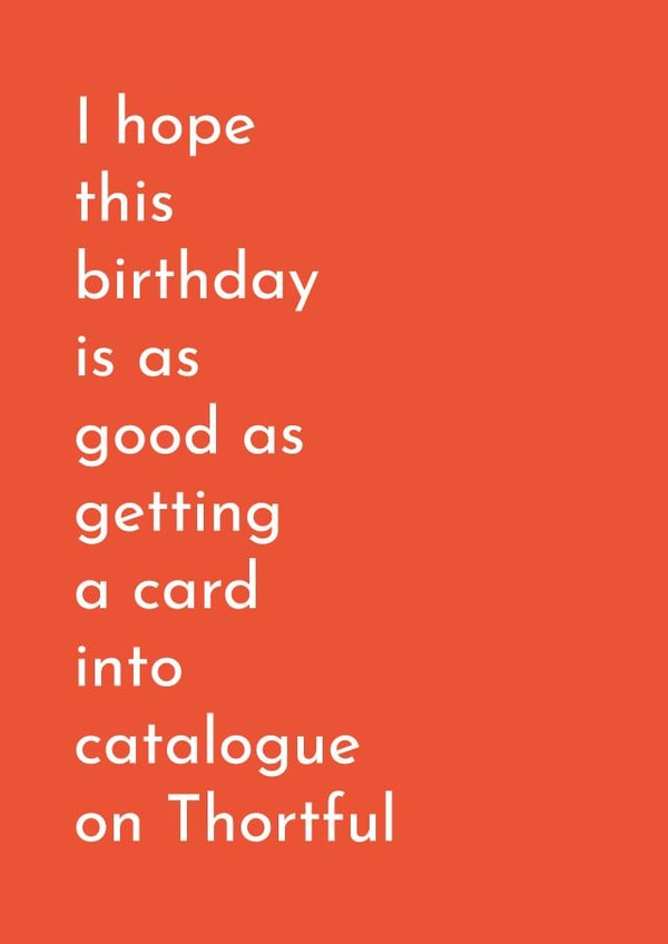 A Simple Card - for a Thortful creator created by Quinton cards