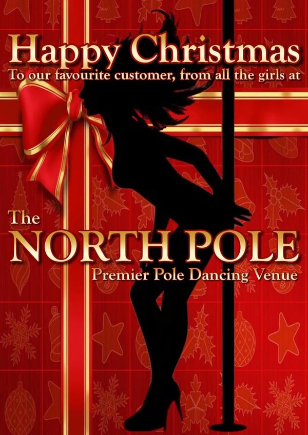 Happy Christmas from all the girls at the NORTH POLE pole dancing venue created by @SwearingKids
