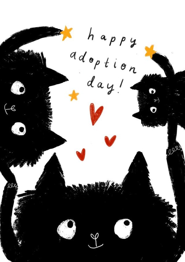 Happy Adoption Day - Cute Adoption Card - New Family created by Cassie Howsley