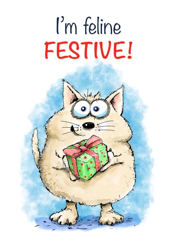 Cute Festive card created by Scribbly Diddly