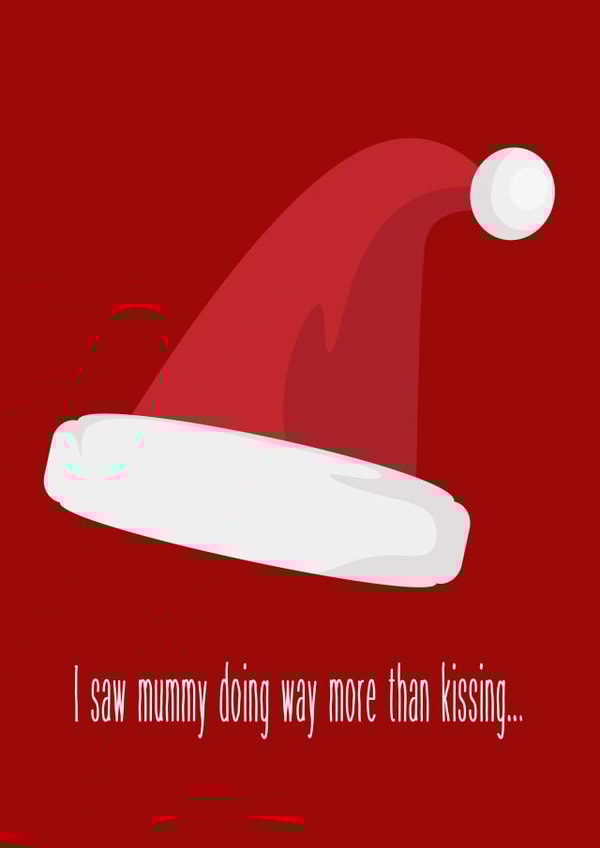 A naughty little Christmas card for the festive Season... what was mummy doing! created by Holland & Best