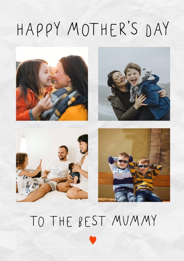 Heartfelt Mothers Day Photo Card - Best Mummy created by @hollielonglanddesigns