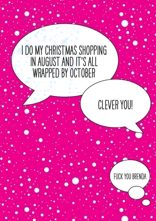 Funny Christmas card for the early shoppers and wrappers! And the eye rollers! created by THIS MAMA DOES