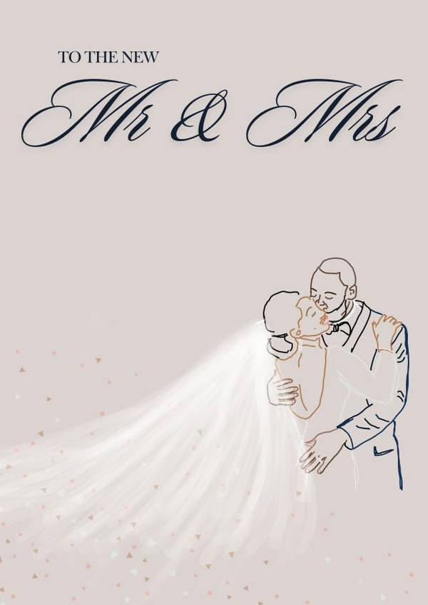 Dreamy Wedding Card for Wedding Celebrations created by Yvonne Blake