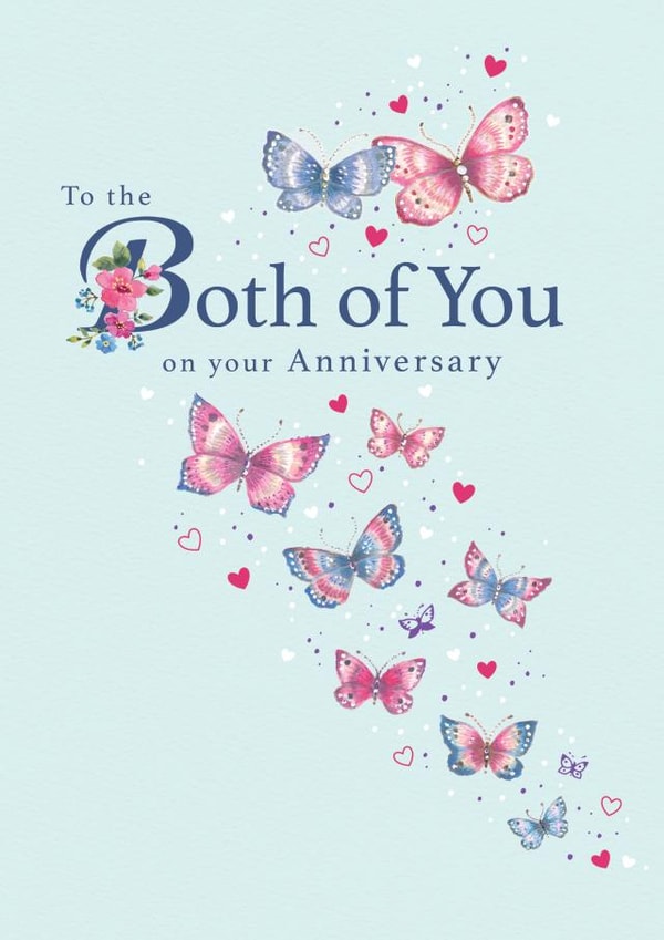 Pretty Anniversary Card - Both of You - Butterflies created by Orchard Design House