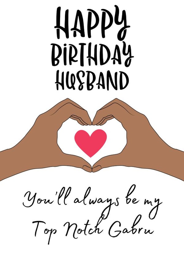 Cute Punjabi Birthday Card - For Husband - Top Notch Gabru created by Sukhi Writes Stuff