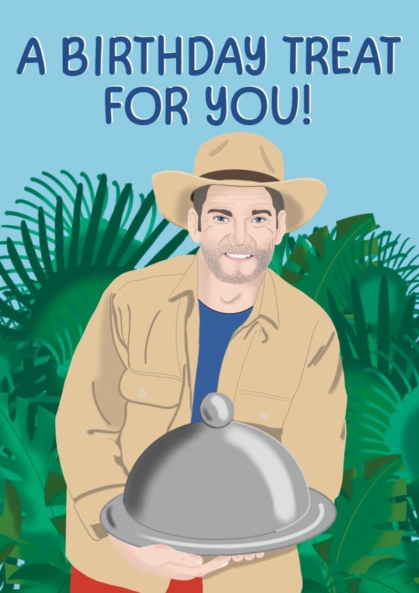 Funny Birthday Card - I’m A Celebrity - Fred’s Treat created by @PoppyCardDesigns