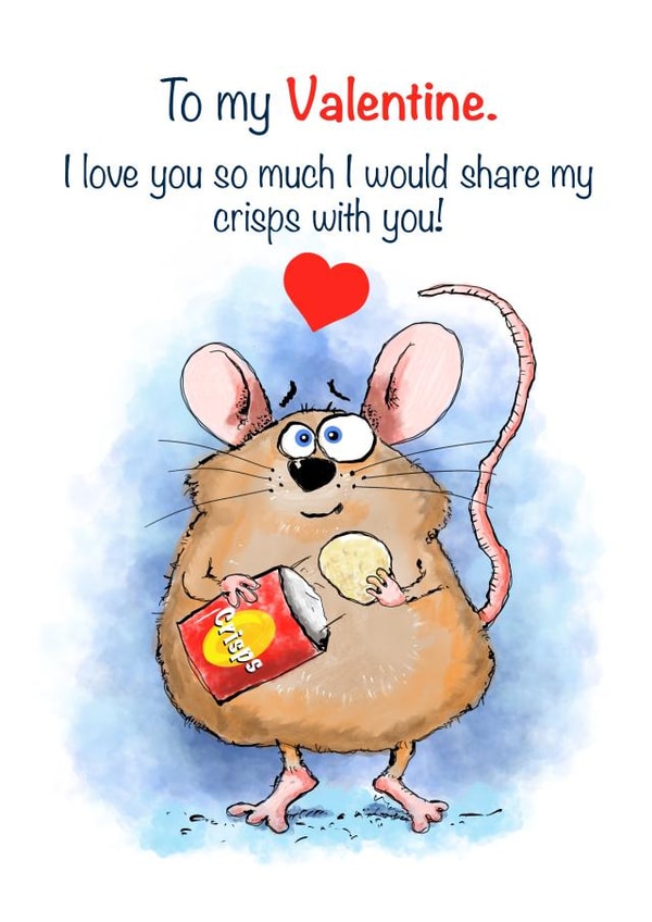 Cute Valentine card to make a loved one smile. created by Scribbly Diddly