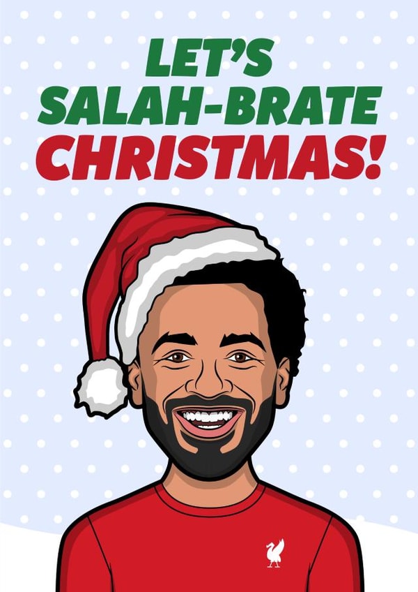 Funny Liverpool Christmas Card For Football Fan Boyfriend created by HollerPop