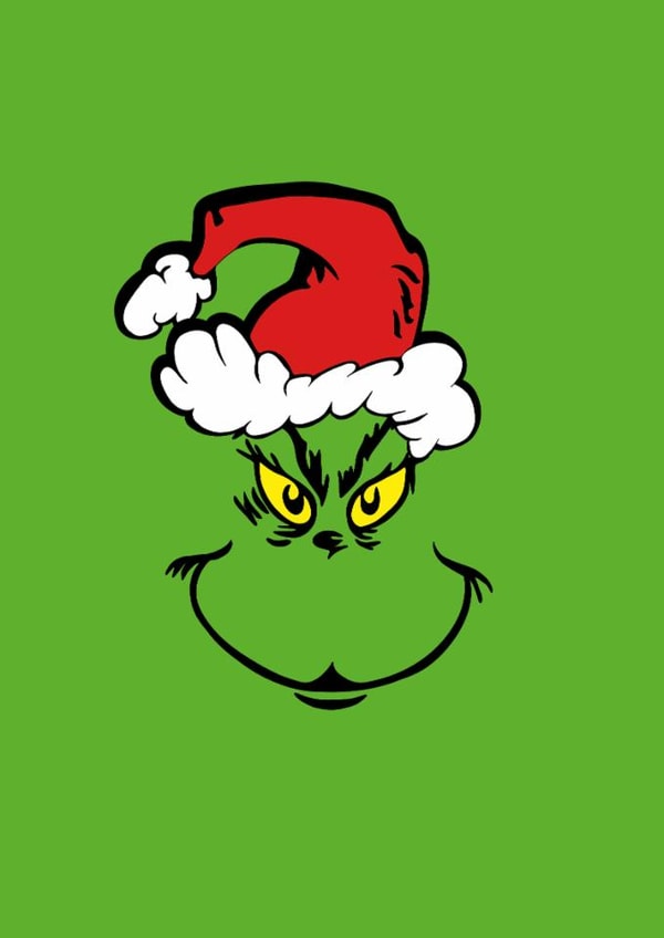 Funny Christmas Card - The Grinch - perfect for whoville lovers and haters created by Jenny Cleeton