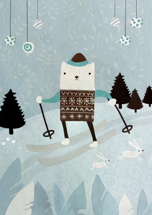 Winter Seasonal Sporty Holiday Card created by Annie Wilkinson
