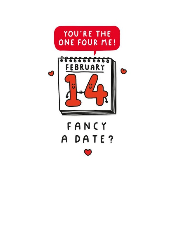 Funny Valentine's Day Card - Fancy A Date? created by mungo and shoddy