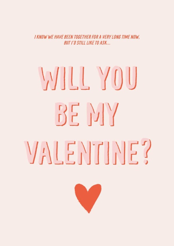 Heartfelt Valentines Card - Will You Be My Valentine? created by Sweetlove Press