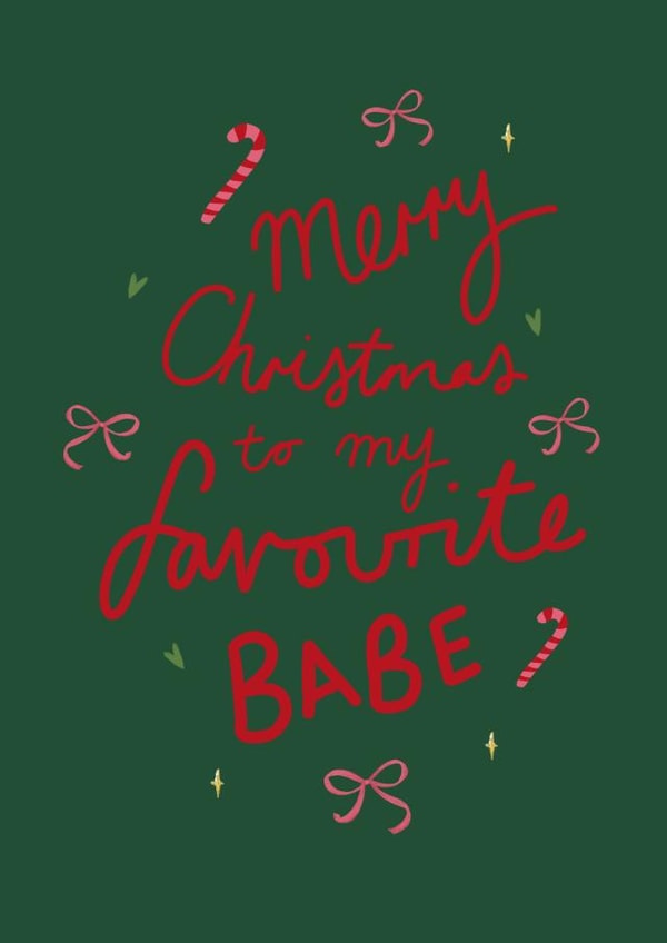 Cute Christmas card for friend created by CorinaFay Illustration