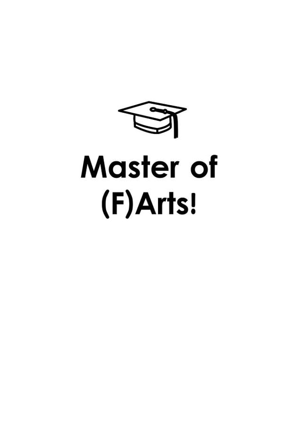 Graduation Master of Arts, Card (MA) created by Lucky Lucas