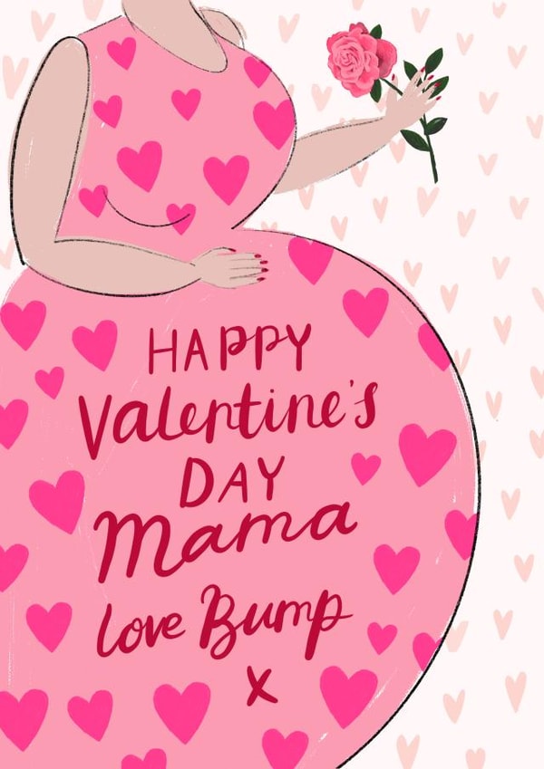 Illustrated Valentine's Card - for Mama from The Bump created by Rumbambar