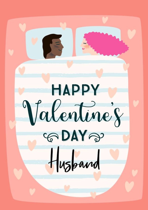 Happy Valentine’s Day - for Husband - Bed created by Geordies Love Gin