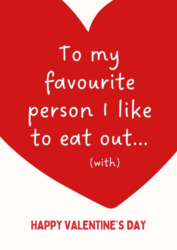 Naughty Valentine's Day Card - To My Favourite Person created by Sundiva Designs