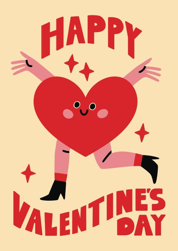 Sweet Valentine's Card - Illustrated Heart created by Tombstone Studio