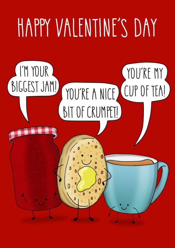 Cute Valentine's Day - You're a nice bit of crumpet created by All The Best