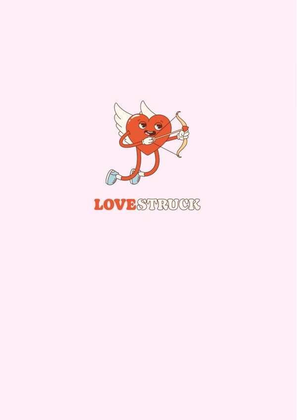 Cute Love Struck Cupid Valentines Card created by Kate Rucker