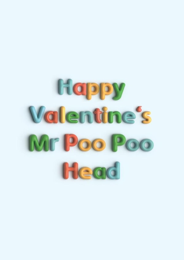 Valentine's Card From The Kids | Juvenile | Funny created by Pottsy Prints