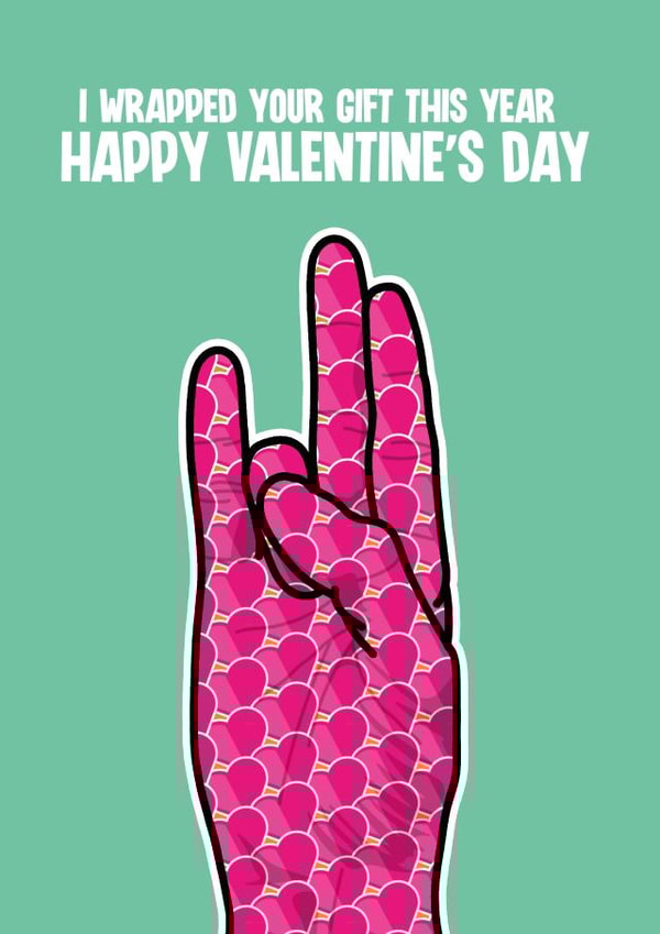 Rude Valentine's Day Card - Wrapped Gift created by Blind Faith