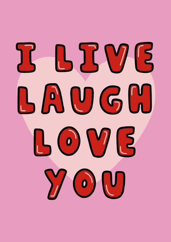 Cheesy Love Card - Live Laugh Love - funny card created by Hey Huns It's Nicole