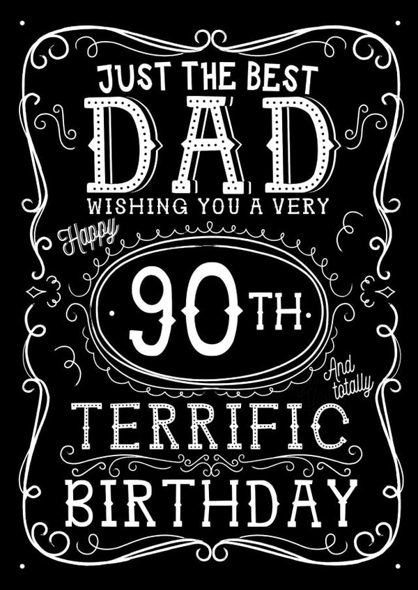 Jack Daniels Whiskey Birthday Card - Dad - 90th created by  la la la     Designs