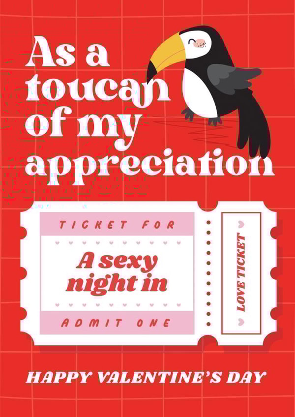 Sexy Night In Valentines Card - Love Tokens created by Mrs Best Paper Co.