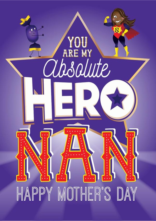 Nan Cadbury Chocolate Hero Card - Mother's Day created by  la la la     Designs