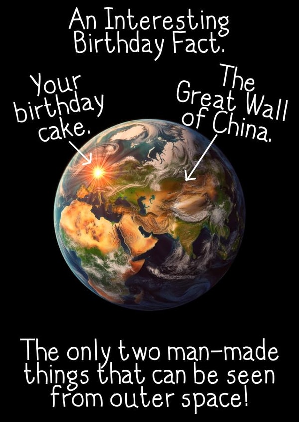 Cheeky Birthday card suggesting a lot of candles are being used on the cake. created by MTMind