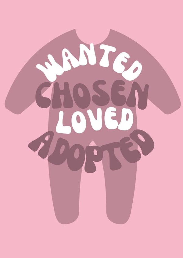 Adoption Congratulations - Pink Baby created by Designs by Nell