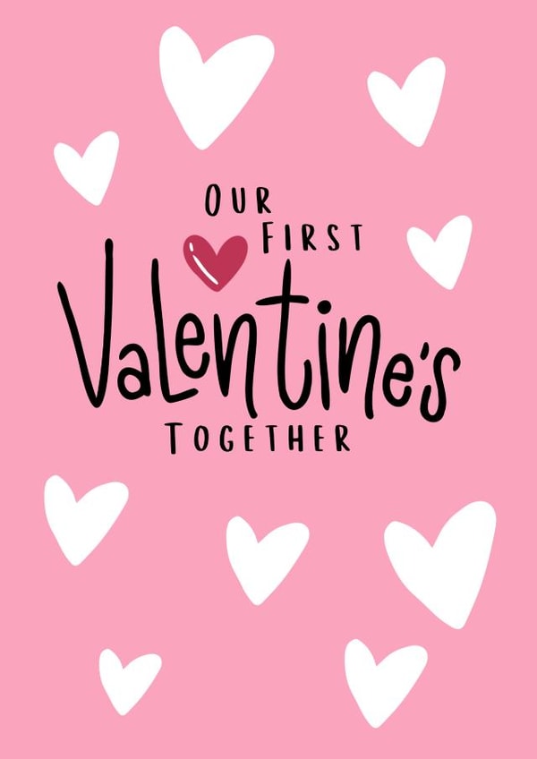First Valentine's Day card - Cute Hearts created by Parsy Designs