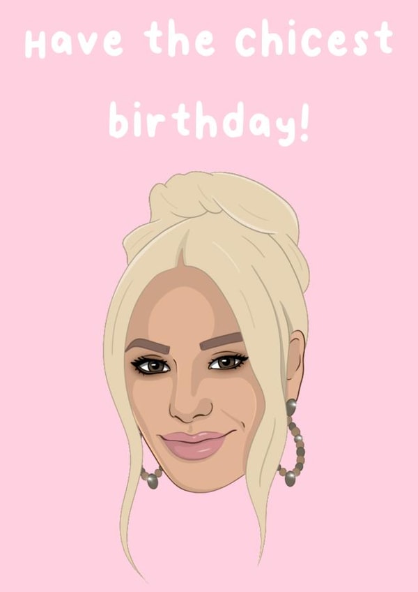 Funny Birthday Card - Real Housewives Of Beverly Hills - Dorit Kemsley created by The Housewives