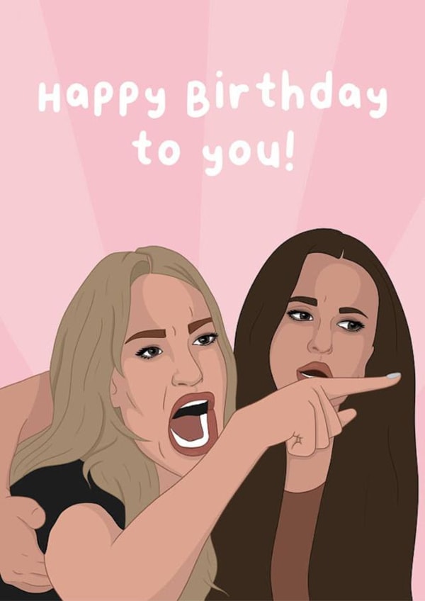 Funny birthday card - Real Housewives of Beverly Hills - Taylor and Kyle created by The Housewives