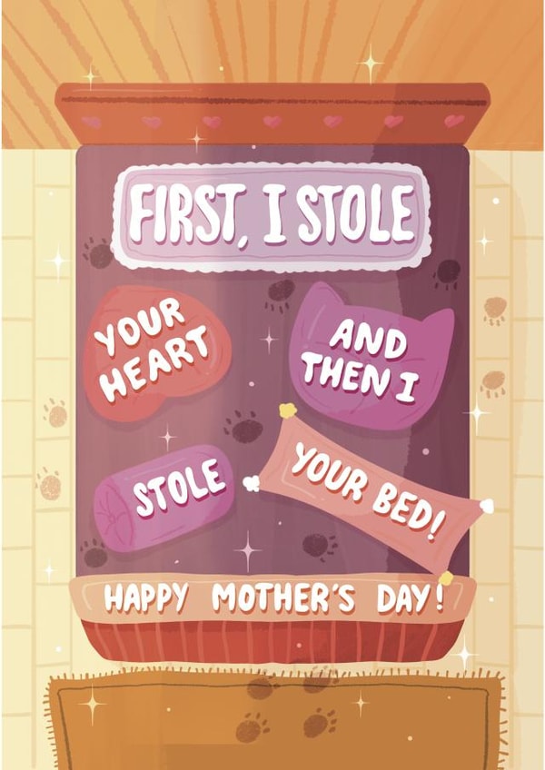Cute Mother’s Day Card from Your Pet - Card for Pet Parents created by Daksha Giri