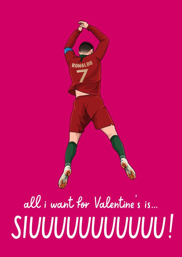 Ronaldo Valentine's Day Card - For Him created by All Things Banter