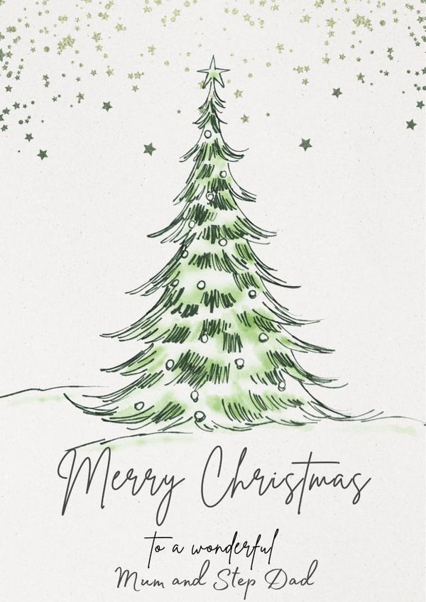 Cute, Christmas Card for Mum and Step Dad. created by Lauren Rees