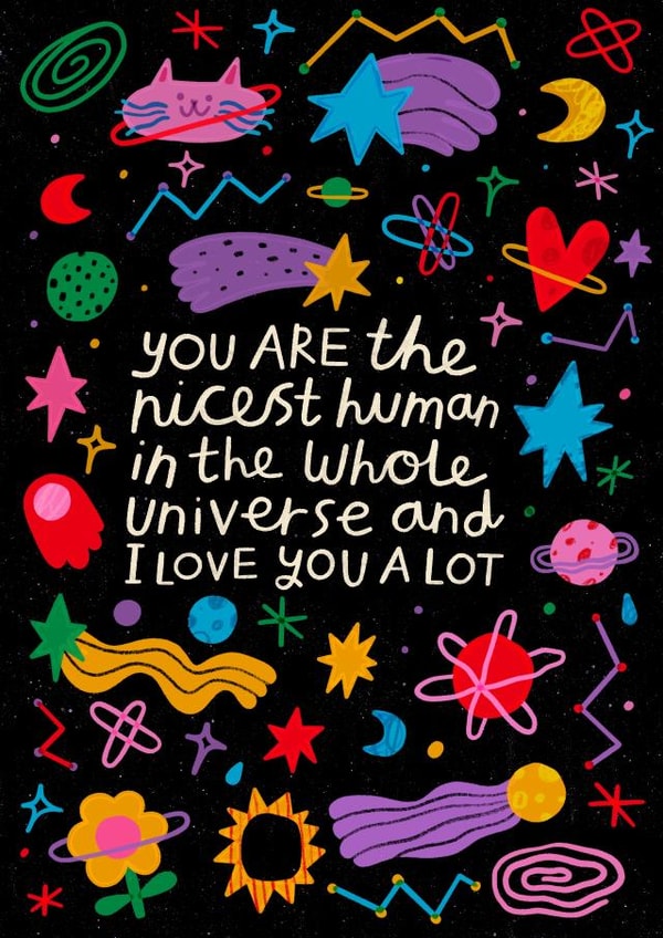 Universe Valentine's Day Card created by Nikki Miles