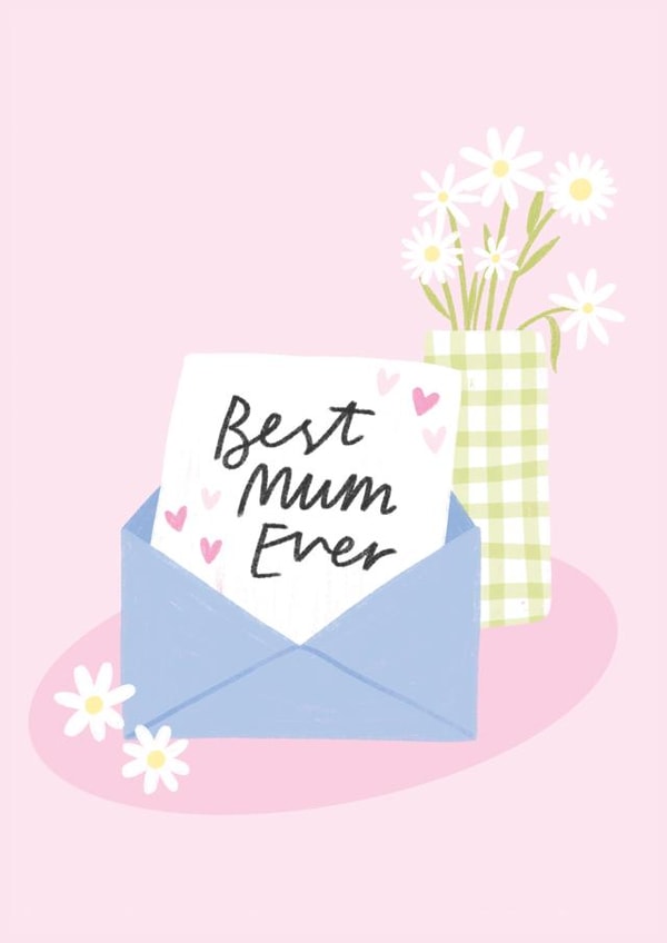 Cute Mother's Day Card - Best Mum Ever created by Lydia Southgate