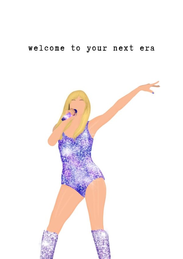 Punny Birthday Card - Taylor Swift Eras created by lunarcultdesign
