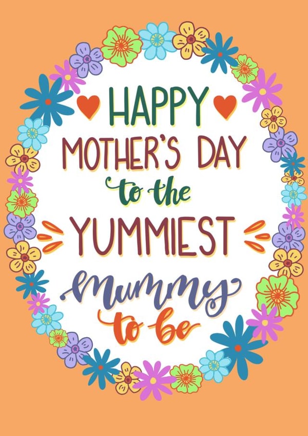 Cute Mother’s Day card - mums-to-be created by Mandy Doodles