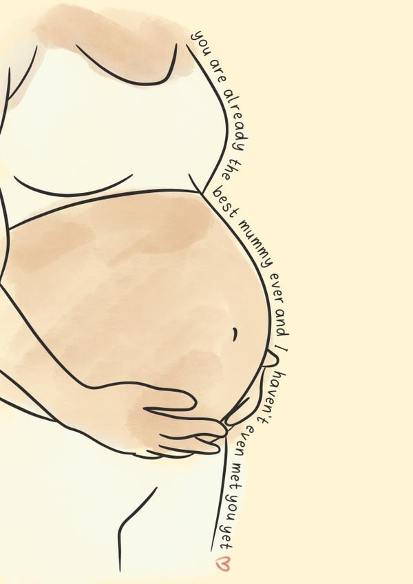 A Cute card from the Bump for expecting Parents! created by Hattie Ainsworth 