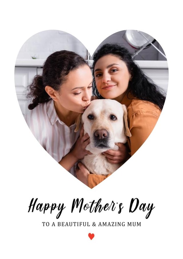 Cute Mother's Day Photo Card - Beautiful & Amazing created by @hollielonglanddesigns