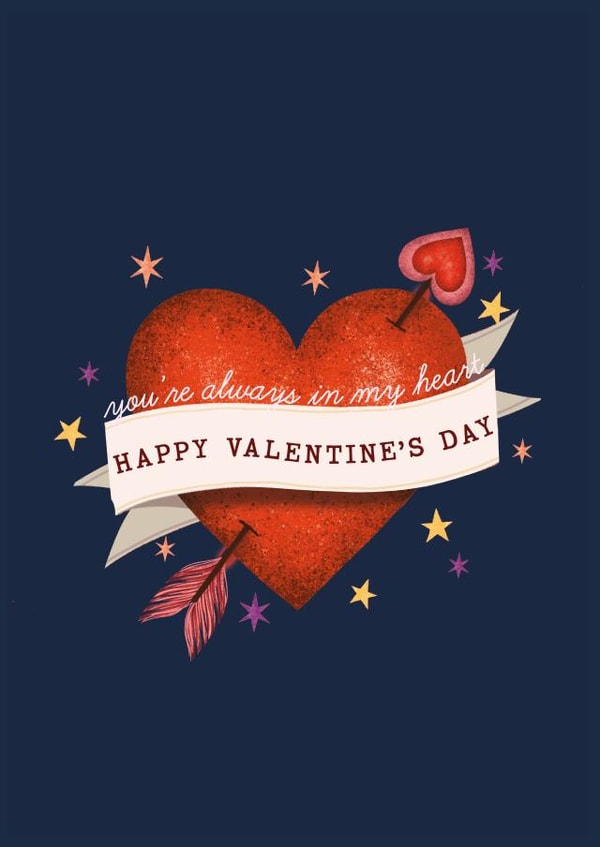 Heart Valentine's Day Card - Cute Heart Love - Valentine's Card For Husband created by Becky Broome