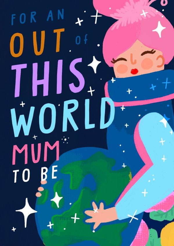 Cute Mother's Day Card - Mum To Be - Baby Bump created by URGHH Card Co.