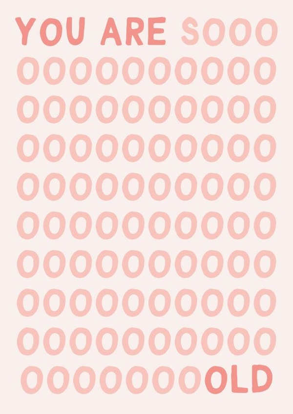 Funny You Are Sooooo Old Birthday Card - Birthday Card created by Gem Draws Stuff