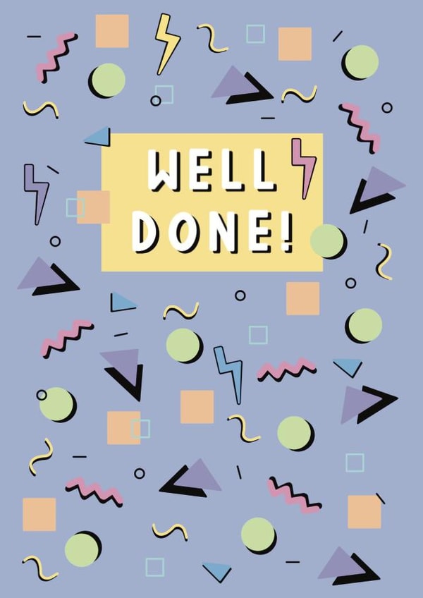 Pastel retro well done created by Michelle Youngs